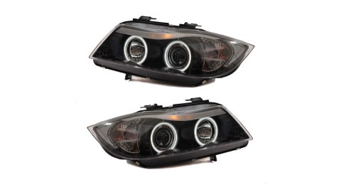Lampy BMW 3 E90 E91 Przód CCFL Black