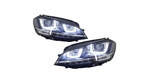 Lampy Volkswagen Golf 7 Przód Chrome