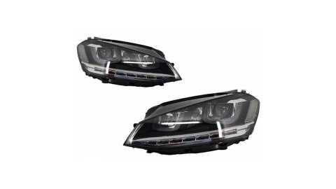 Lampy Volkswagen Golf 7 Przód Chrome