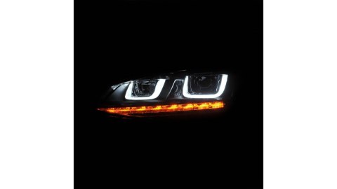 Lampy Volkswagen Golf 7 Przód Chrome