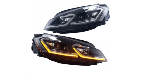 Lampy Volkswagen Golf 7 Przód Chrome