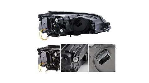 Lampy Volkswagen Golf 7 Przód Chrome