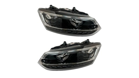 Lampy Volkswagen POLO V Przód Black