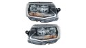 Lampy Volkswagen Transporter T6 Przód DRL Black
