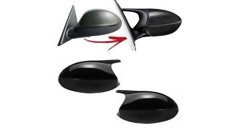 Nakładki lusterek BMW 1 E81 E82 E87 E88 3 E90 E91 E92 E93 Gloss Black