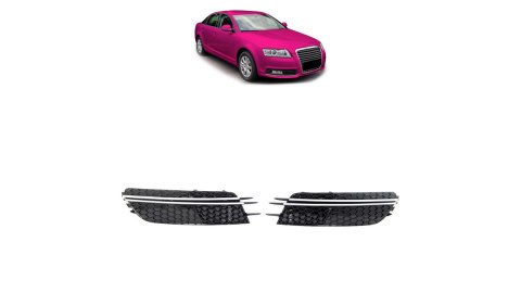 Ramka halogenów Audi A6 C7 Chrome Black