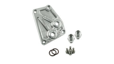 Adapter chłodnicy oleju BMW V8 M60 M62 + złączki AN10