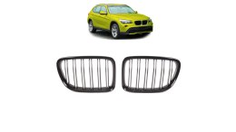 Grill BMW X1 E84 podwójne żeberka Gloss Black
