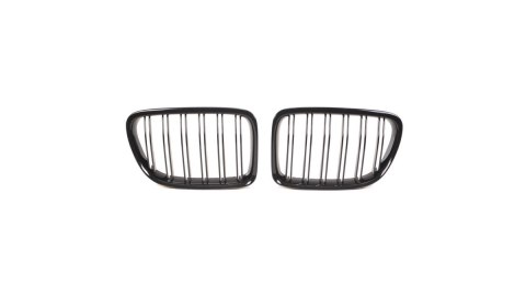 Grill BMW X1 E84 podwójne żeberka Gloss Black