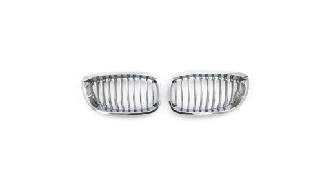 Grill BMW 3 E46 Facelift pojedyncze żeberka Chrome