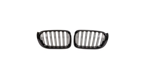 Grill BMW X3 F25 X4 F26 Facelift podwójne żeberka Gloss Black