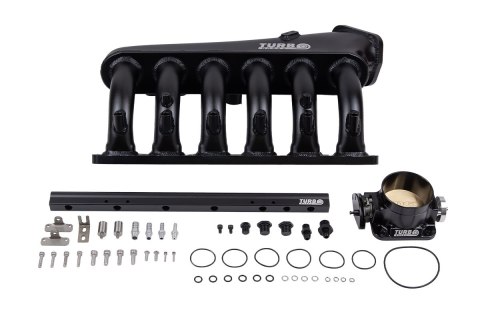 Kolektor ssący BMW M54 z przepustnicą i listwą paliwową