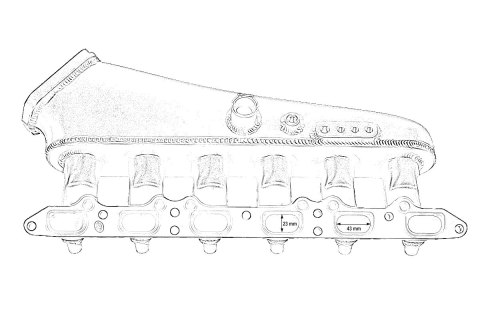 Kolektor ssący BMW M54 z przepustnicą i listwą paliwową