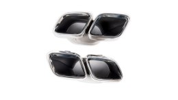 Końcówki tłumika Chrome MERCEDES C-Class W205 S205 A205 C205 Facelift 2019-2021