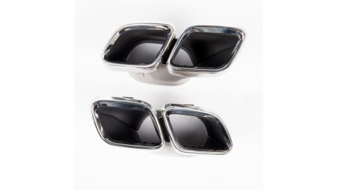 Końcówki tłumika Chrome MERCEDES C-Class W205 S205 A205 C205 Facelift 2019-2021