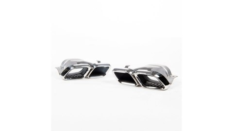 Końcówki tłumika Chrome MERCEDES C-Class W205 S205 A205 C205 Facelift 2019-2021