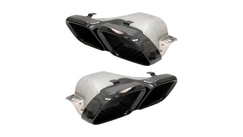 Końcówki tłumika Czarny MERCEDES C-Class W205 S205 A205 C205 GLE C292 S-Class W222 przed liftem 2015-2018