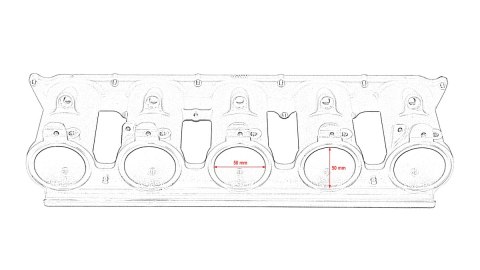 Runnery kolektora ssącego odlew Audi 2.5 TFSI AUDI RS3