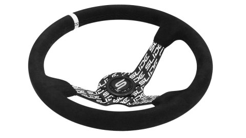 Kierownica SLIDE 350mm offset:90mm Zamsz Hydrografika