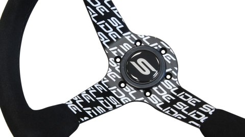 Kierownica SLIDE 350mm offset:90mm Zamsz Hydrografika