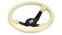 Kierownica SLIDE 350mm offset:90mm Zamsz Yellow