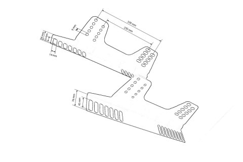 Mocowanie fotela BMW E46 Str. Pasażera