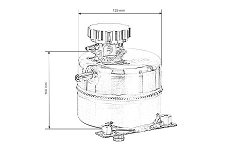 Zbiornik wyrównawczy płynu chłodniczego TurboWorks Mini Cooper S R53 R52 Silver