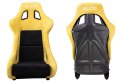 Fotel sportowy SLIDE KS2 Premium Black & Yellow Welur Black Glitter