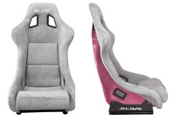 Fotel sportowy SLIDE KS2 Premium Light Beige Welur Light Pink Glitter