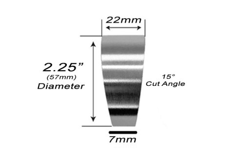 Kolanko Pie Cut 57mm gr.1,5mm