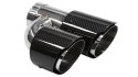 Końcówka Tłumika 101mmx2 wejście 76mm Carbon Gloss Zestaw