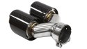 Końcówka Tłumika 101mmx2 wejście 76mm Carbon Gloss Zestaw