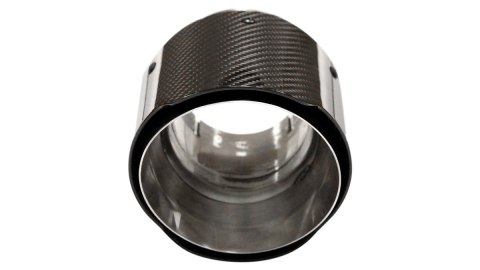 Końcówka tłumika 114mm wejście 76mm Carbon Gloss