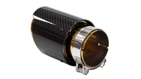 Końcówka tłumika 114mm wejście 76mm Carbon Gloss