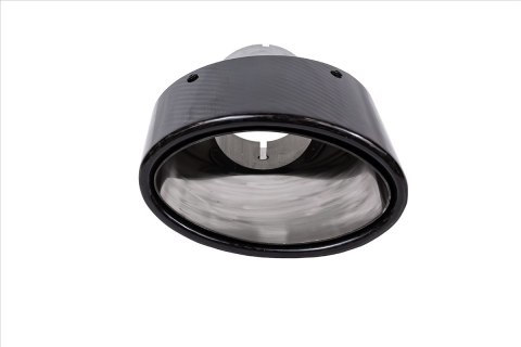 Końcówka tłumika 150x90mm wejście 76mm Carbon Gloss