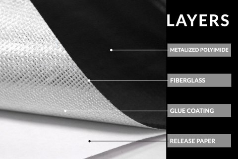 Mata termiczna samoprzylepna TurboWorks 0,2mm 30cm x 60cm Czarna