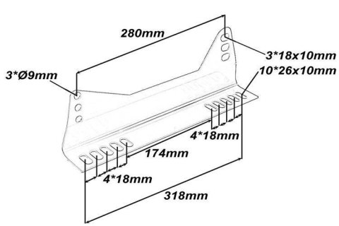 Mocowania fotela SLIDE uniwersalne