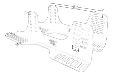 Mocowanie fotela FIA BMW E46 Str. Kierowcy Fluo