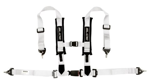 Pasy sportowe Slide V2 Białe 4P 2" E4