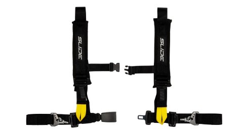 Pasy sportowe Slide V2 Czarne 4P 2" E4