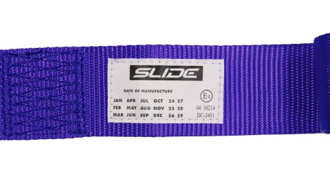 Pasy sportowe Slide V2 Fioletowe 4P 2" E4