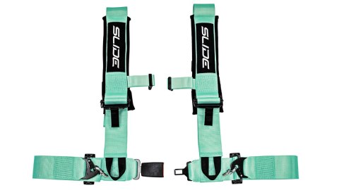 Pasy sportowe Slide V2 Miętowe 4P 3" E4