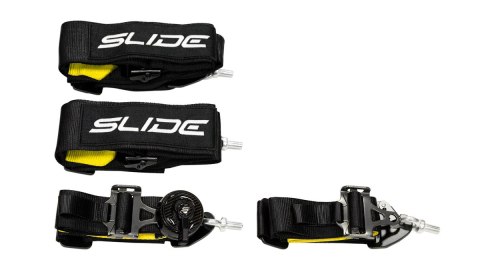 Pasy sportowe Slide V2 Quick Carbon Czarne 4P 3"