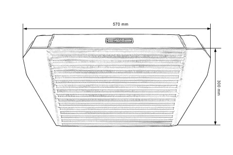Intercooler TurboWorks 400x300x102 tylny Czarny