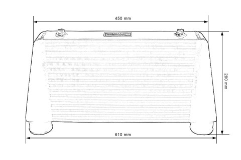 Intercooler TurboWorks 450x280x76 jednostronny