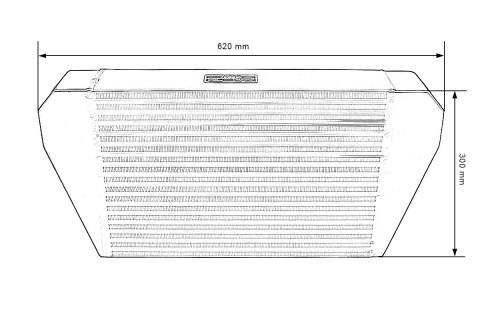 Intercooler TurboWorks 450x300x102 tylny Czarny