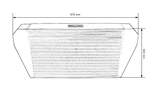 Intercooler TurboWorks 500x300x102 tylny Czarny