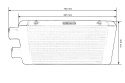 Intercooler TurboWorks 500x300x76 jednostronny Czarny