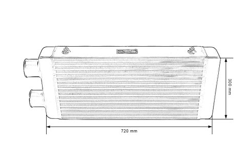 Intercooler TurboWorks 600x300x100 jednostronny