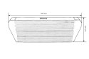 Intercooler TurboWorks 700x300x102 tylny Czarny